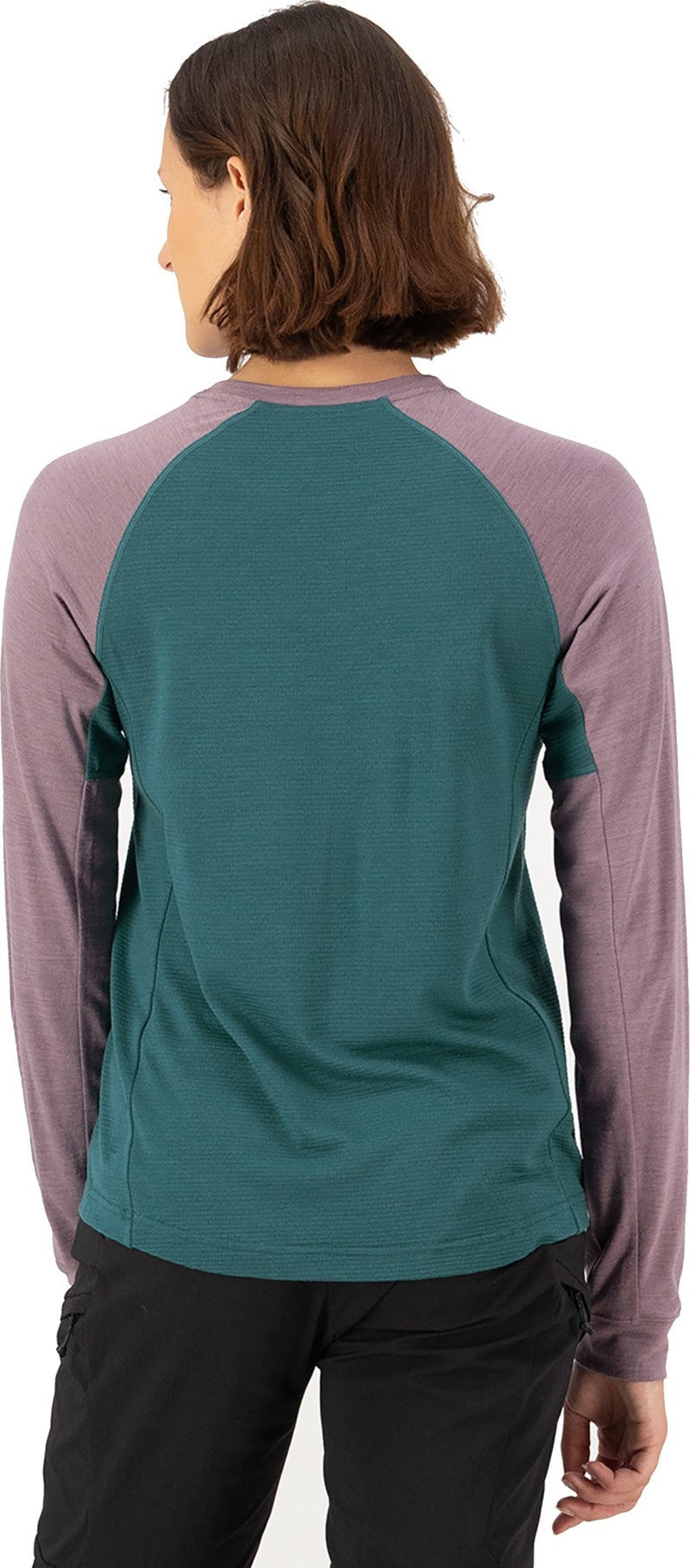Tarn Merino LS - Womens - abyss / mauve 1