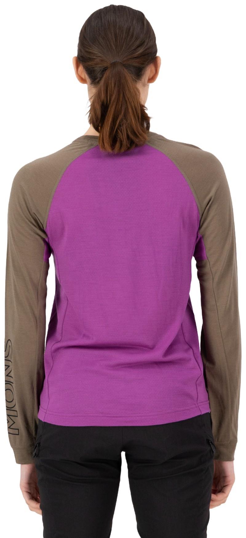 Tarn Merino LS - Womens - purple bolt / walnut 1