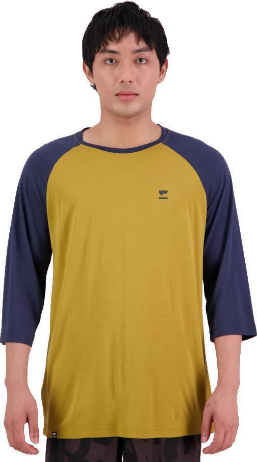 Tarn Merino Shift Raglan 3/4 - Mens - Cumin / Midnight 2