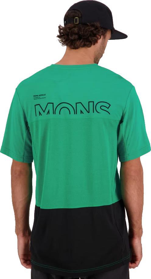 Tarn Merino Shift SS - Mens - Pop Green / Black 3