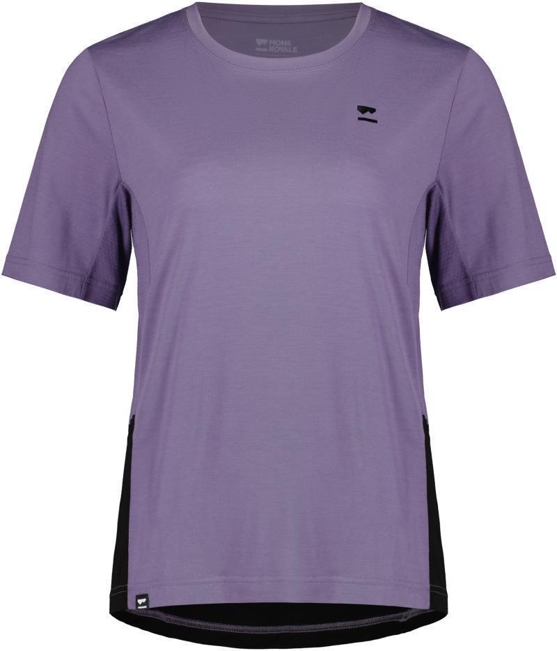 Tarn Merino Shift SS - Womens - Thistle / Black 1