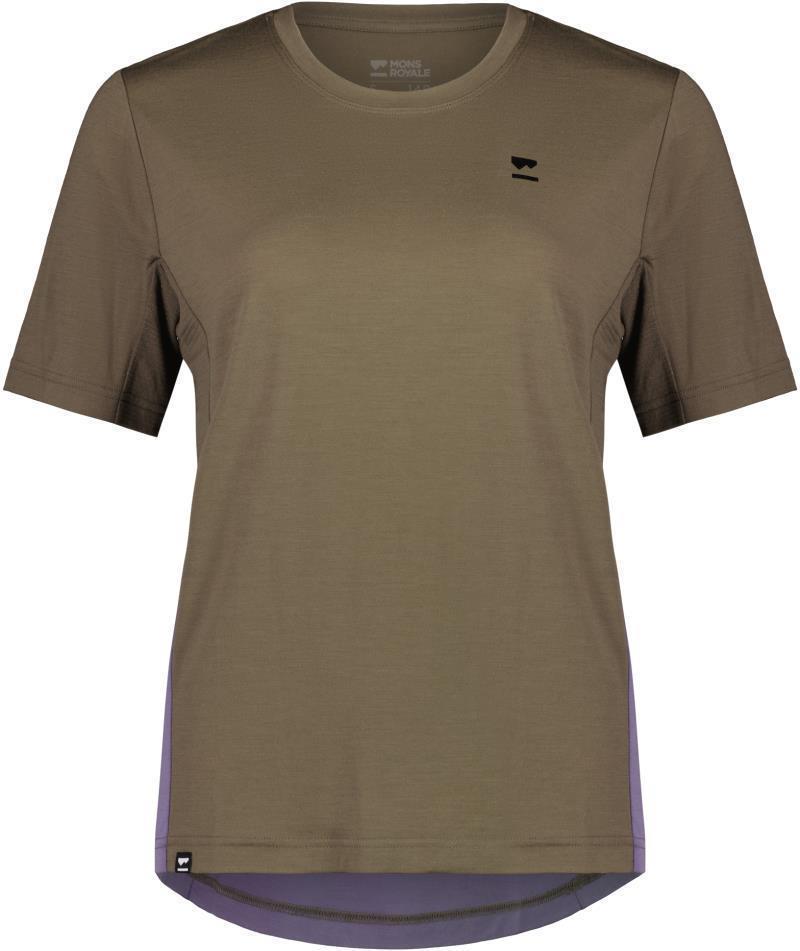 Tarn Merino Shift SS - Womens - Walnut / Thistle 1