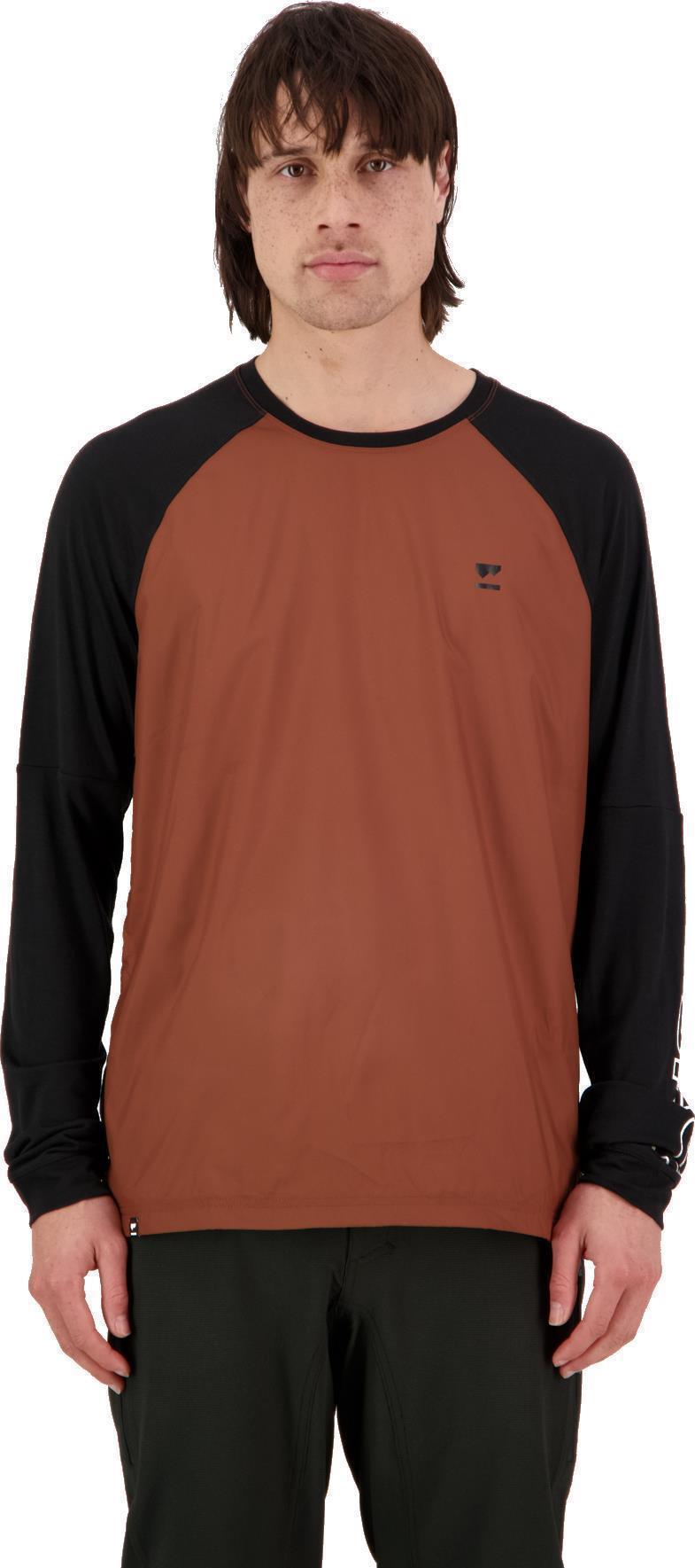 Tarn Merino Shift Wind Jersey - Mens - Dark Copper / Black 2