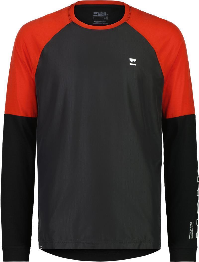 Tarn Merino Shift Wind Jersey - Mens - Retro Red / Black 1