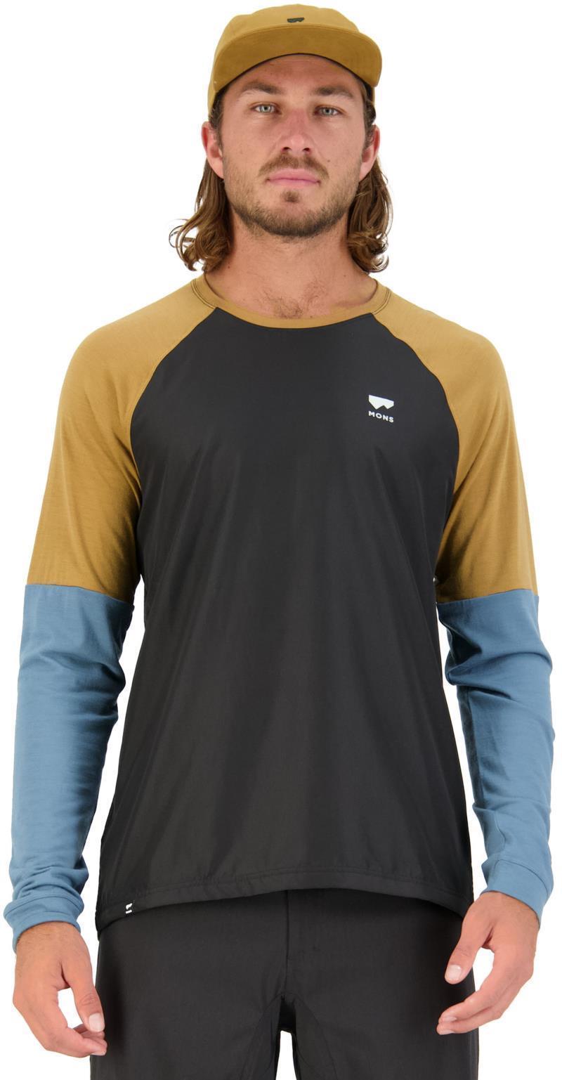 Tarn Merino Shift Wind Jersey - Mens - blue slate / black 1
