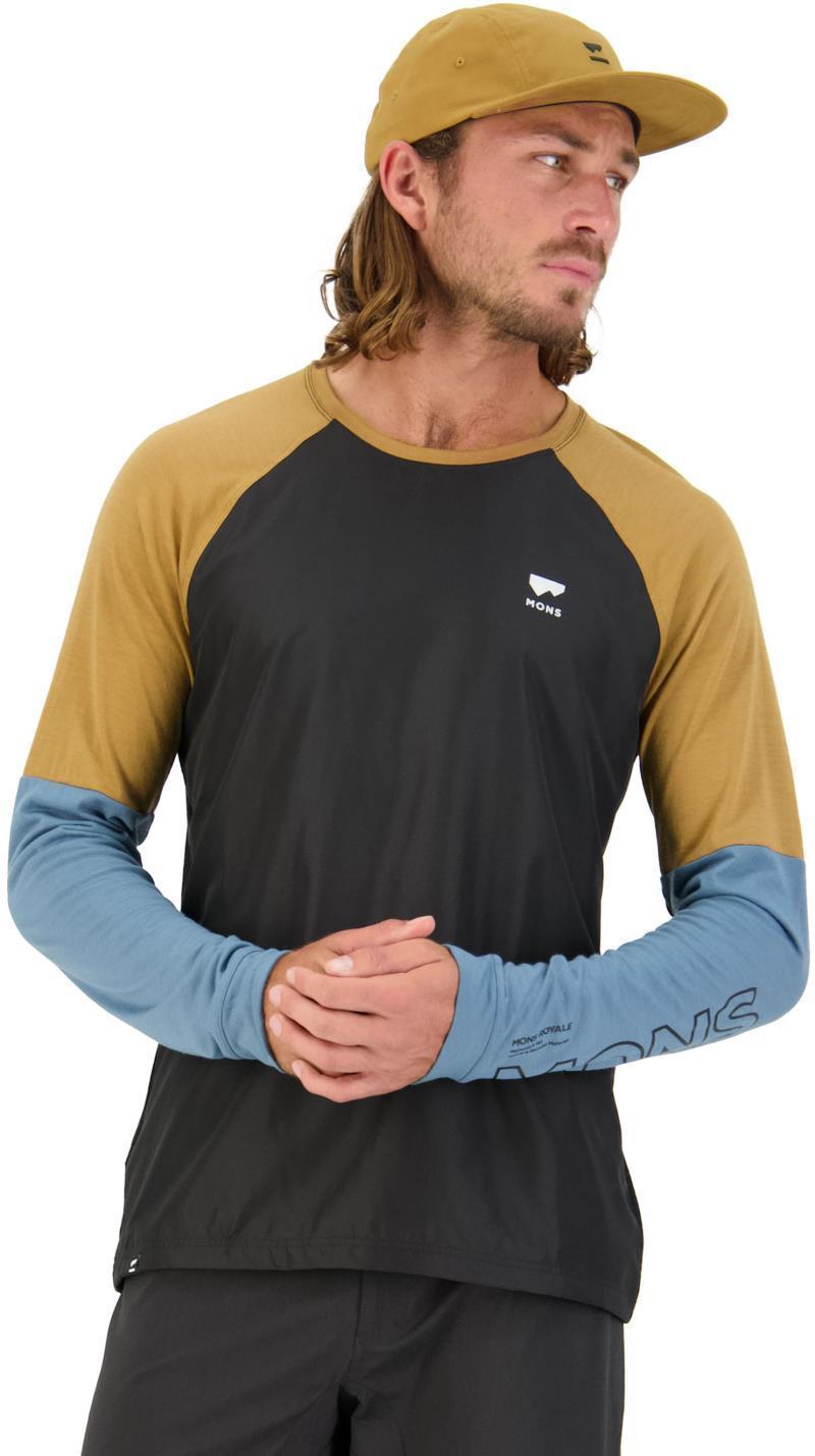 Tarn Merino Shift Wind Jersey - Mens - blue slate / black 1