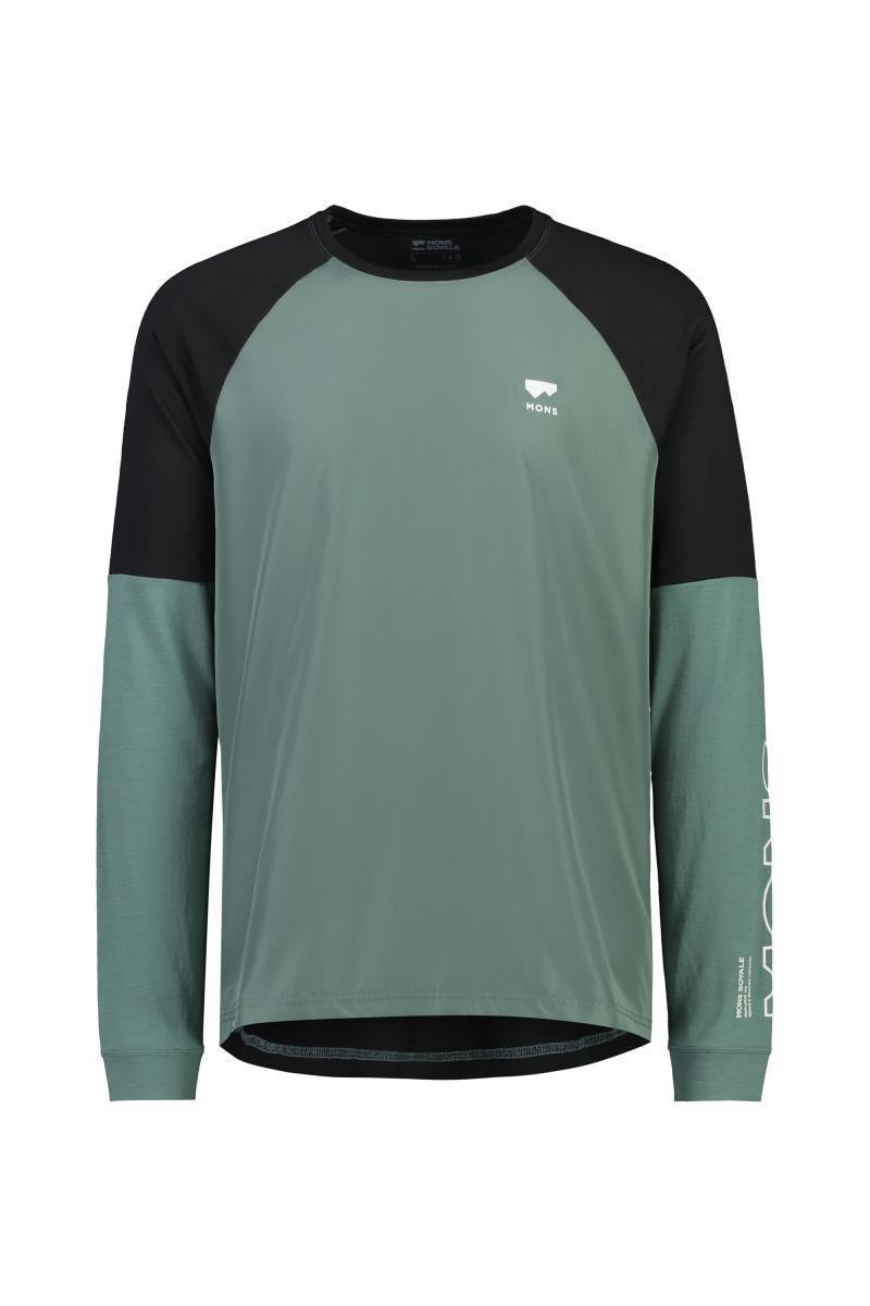 Tarn Merino Shift Wind Jersey - Mens - burnt sage / black 1