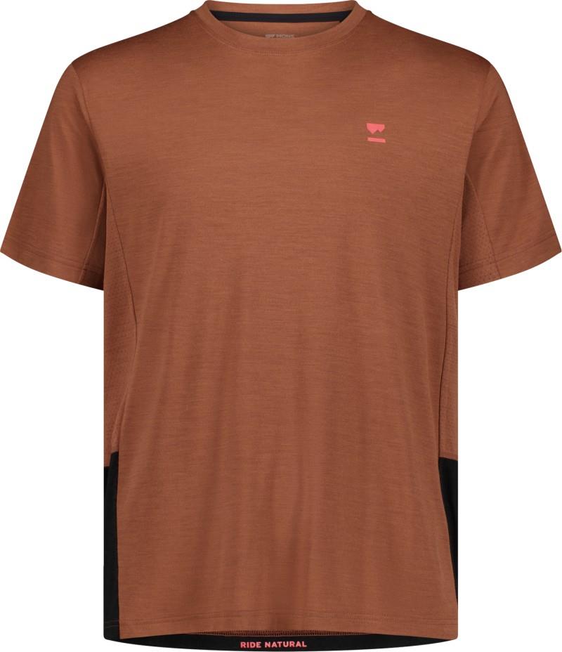 Tarn Merino T-Shirt - Mens - cinnamon / black 1