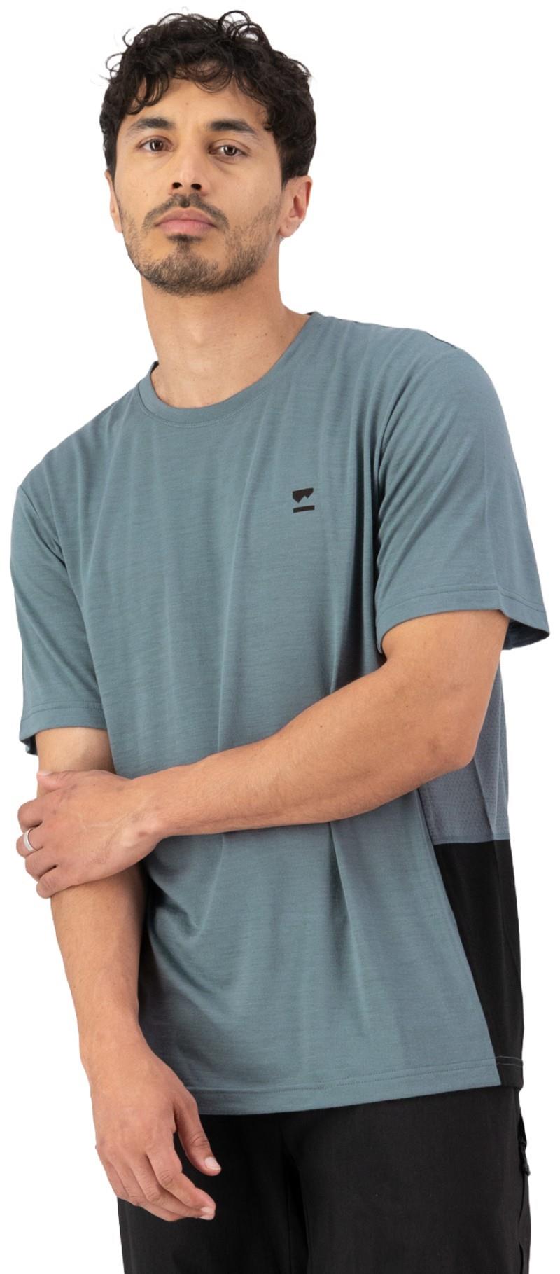 Tarn Merino T-Shirt - Mens - goblin blue / black 1