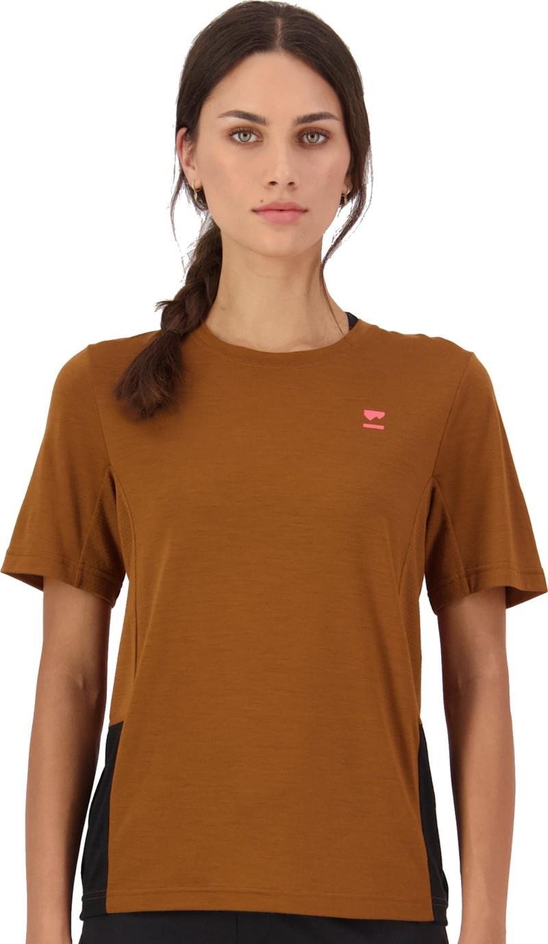 Tarn Merino T-Shirt - Womens - caramel / black 1