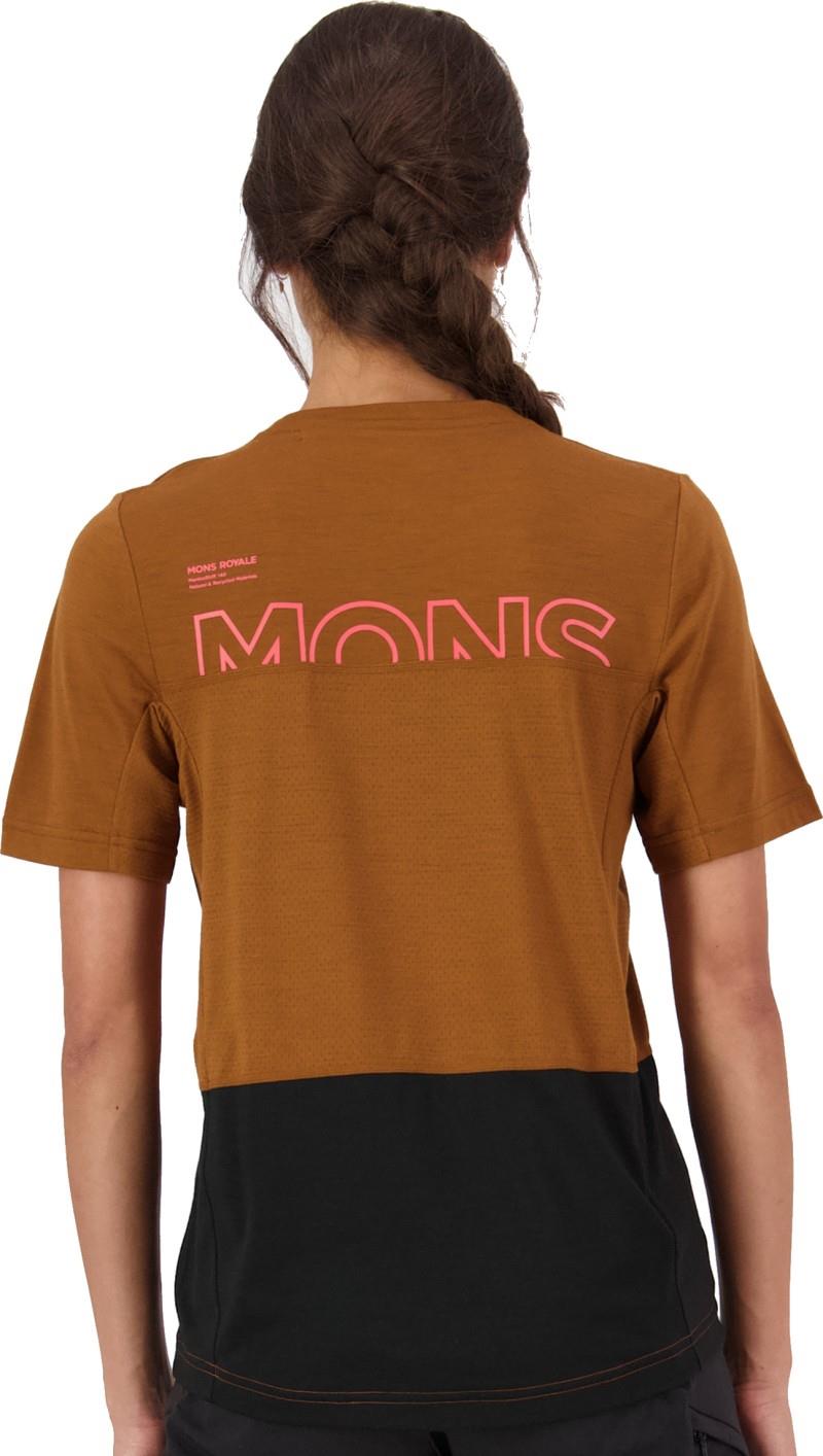 Tarn Merino T-Shirt - Womens - caramel / black 1
