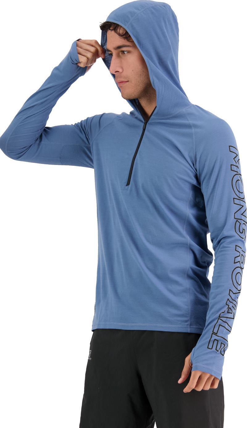 Temple Merino Air-Con Hood - Mens - Blue Slate 2