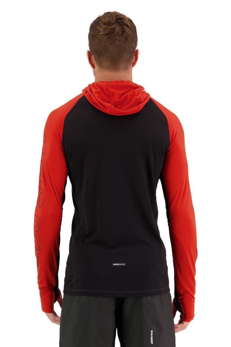 Temple Merino Air-Con Hood - Mens - Retro Red / Black 3