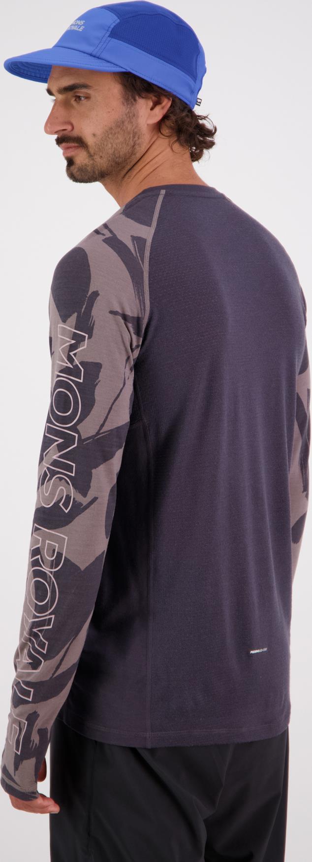 Temple Merino Air-Con LS- AOP - Mens - Shale / Fragments 3