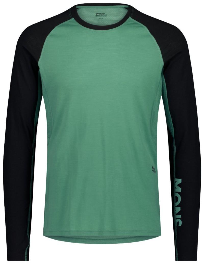 Temple Merino LS - Mens - deep jade / black 1