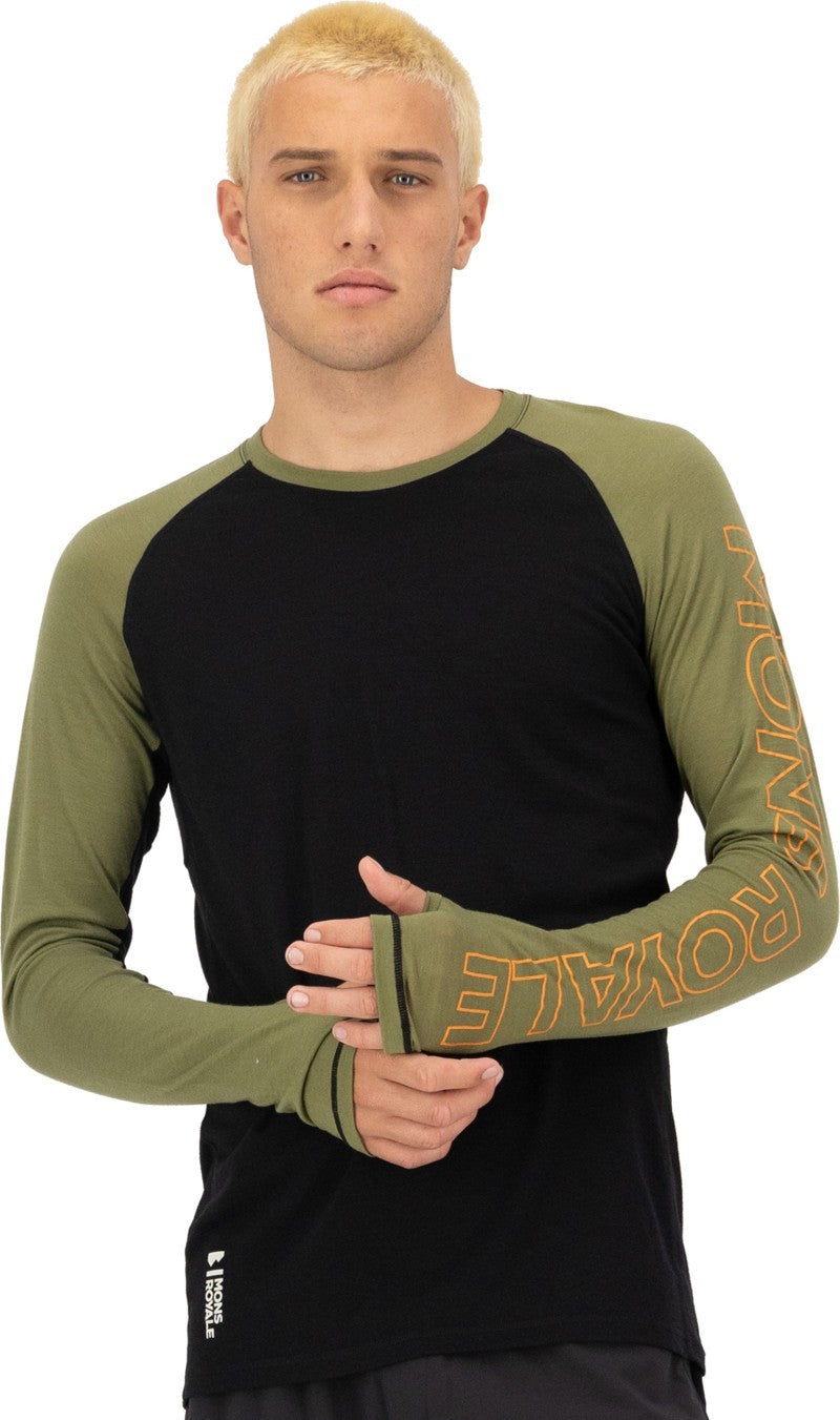 Temple Merino LS - Mens - fern / black 1