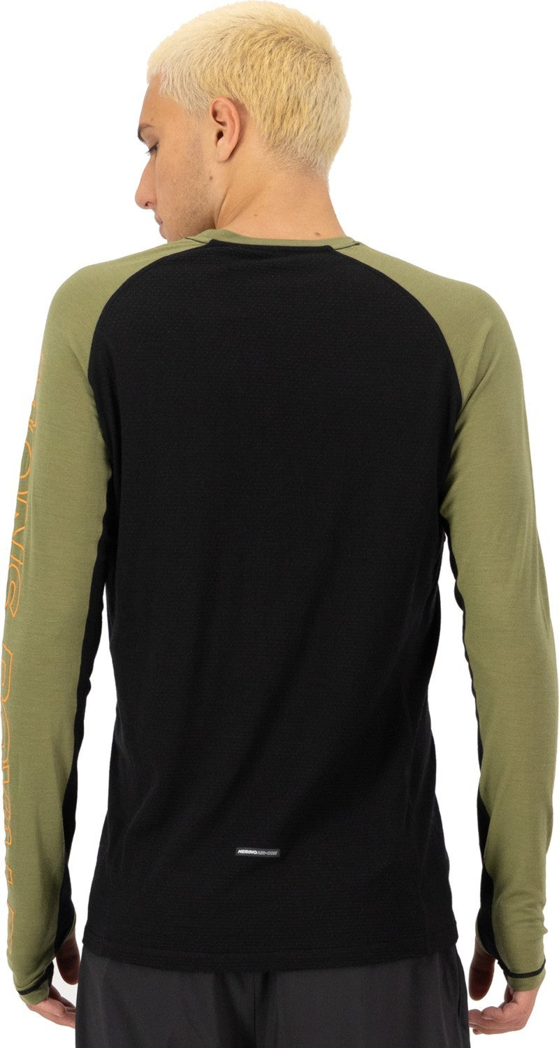 Temple Merino LS - Mens - fern / black 1