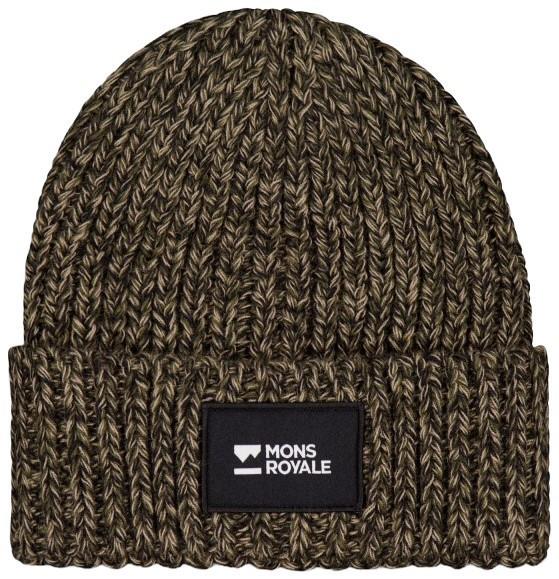Triple Treat Merino Beanie - dark olive 1