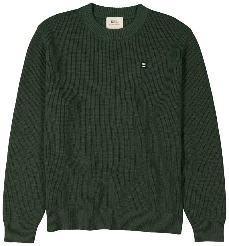 Wanaka Merino Knit Sweater - Mens - dark pine 1