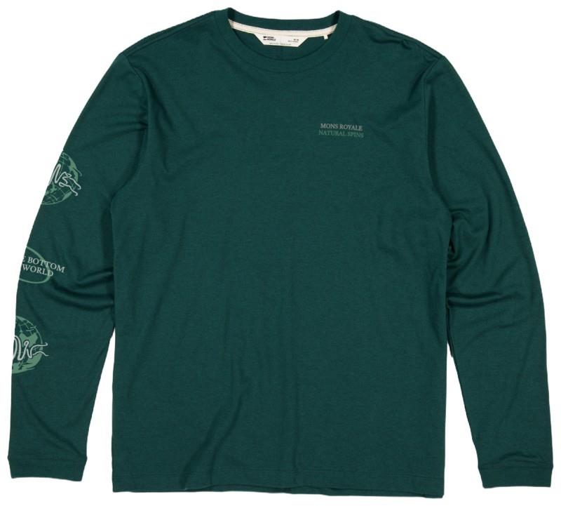 Yonder Merino Organic Cotton LS - Mens - dark pine 1