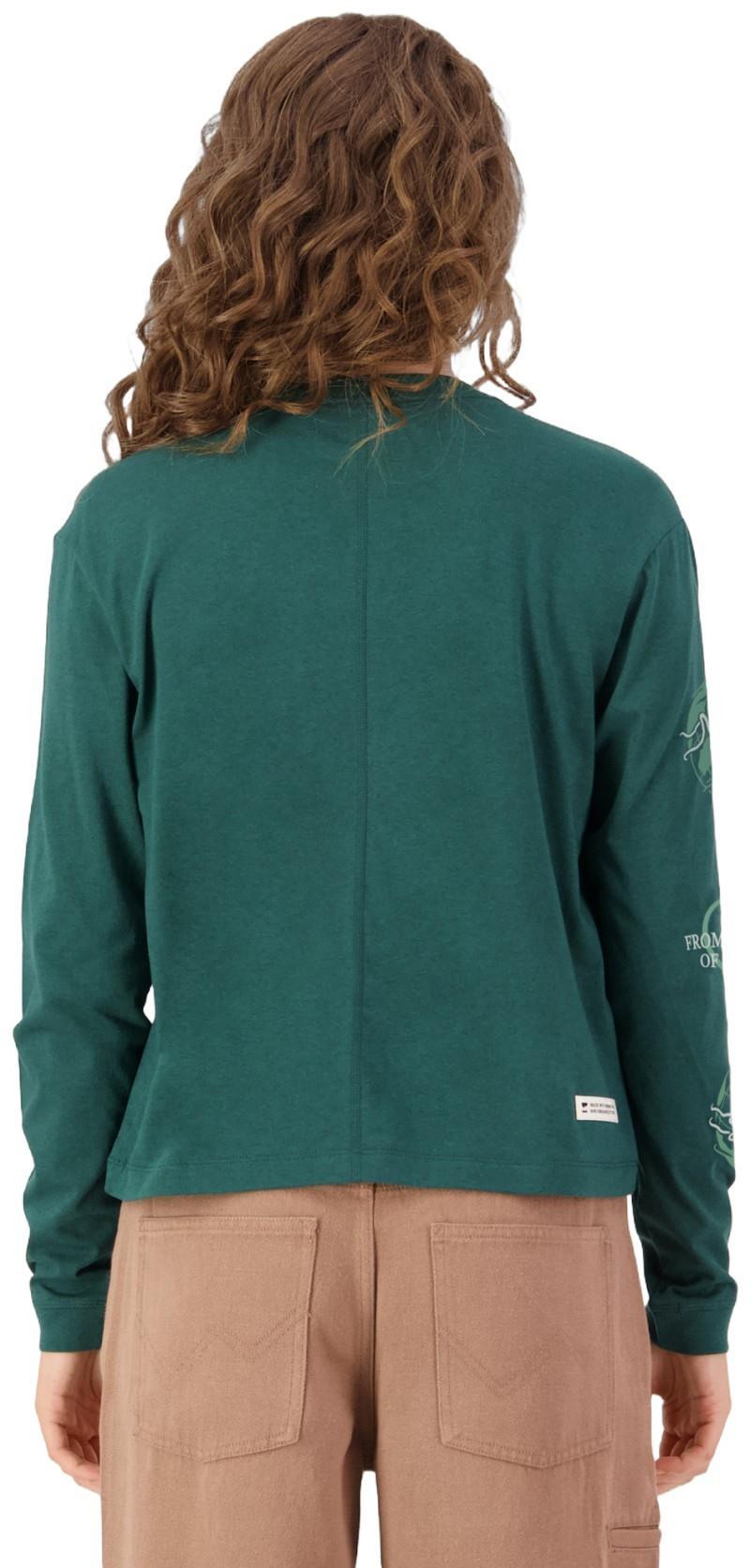 Yonder Merino Organic Cotton LS - Womens - dark pine 1