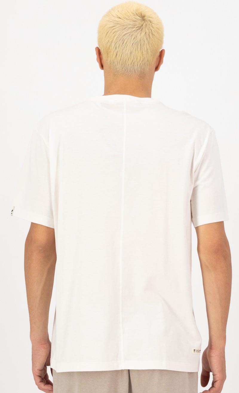 Yonder Merino Organic Cotton SS T-Shirt - Mens - vintage white 1