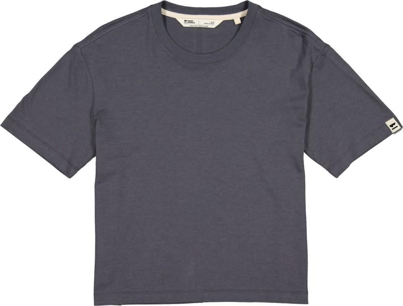 Yonder Merino Organic Cotton SS T-Shirt - Womens - vintage black 1