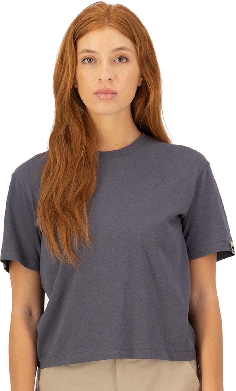 Yonder Merino Organic Cotton SS T-Shirt - Womens - vintage black 1