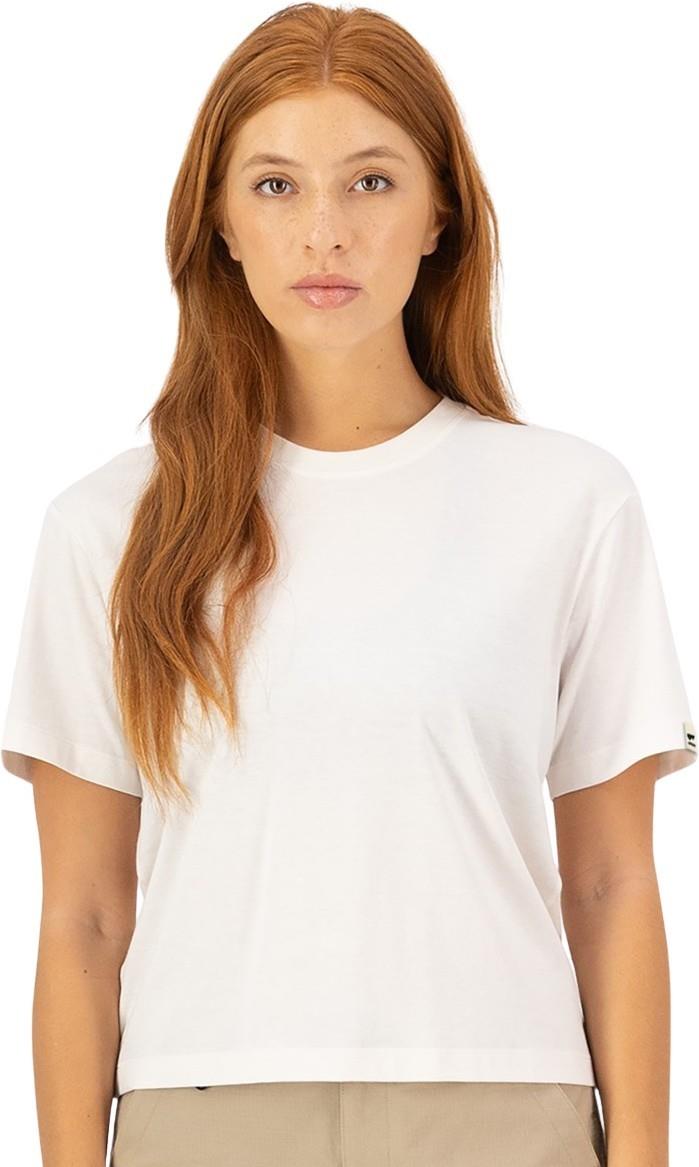 Yonder Merino Organic Cotton SS T-Shirt - Womens - vintage white 1