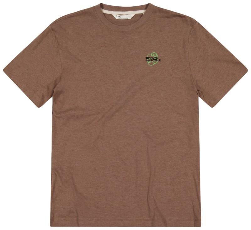 Yonder Merino Organic Cotton T-Shirt - AOP - Mens - mocha 1