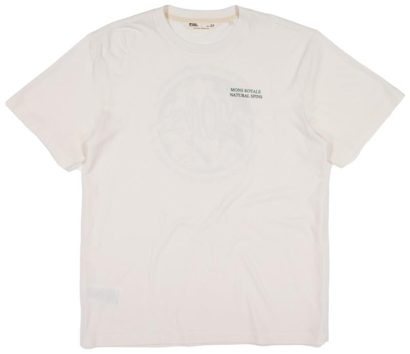 Yonder Merino Organic Cotton T-Shirt - AOP - Mens - vintage white 1