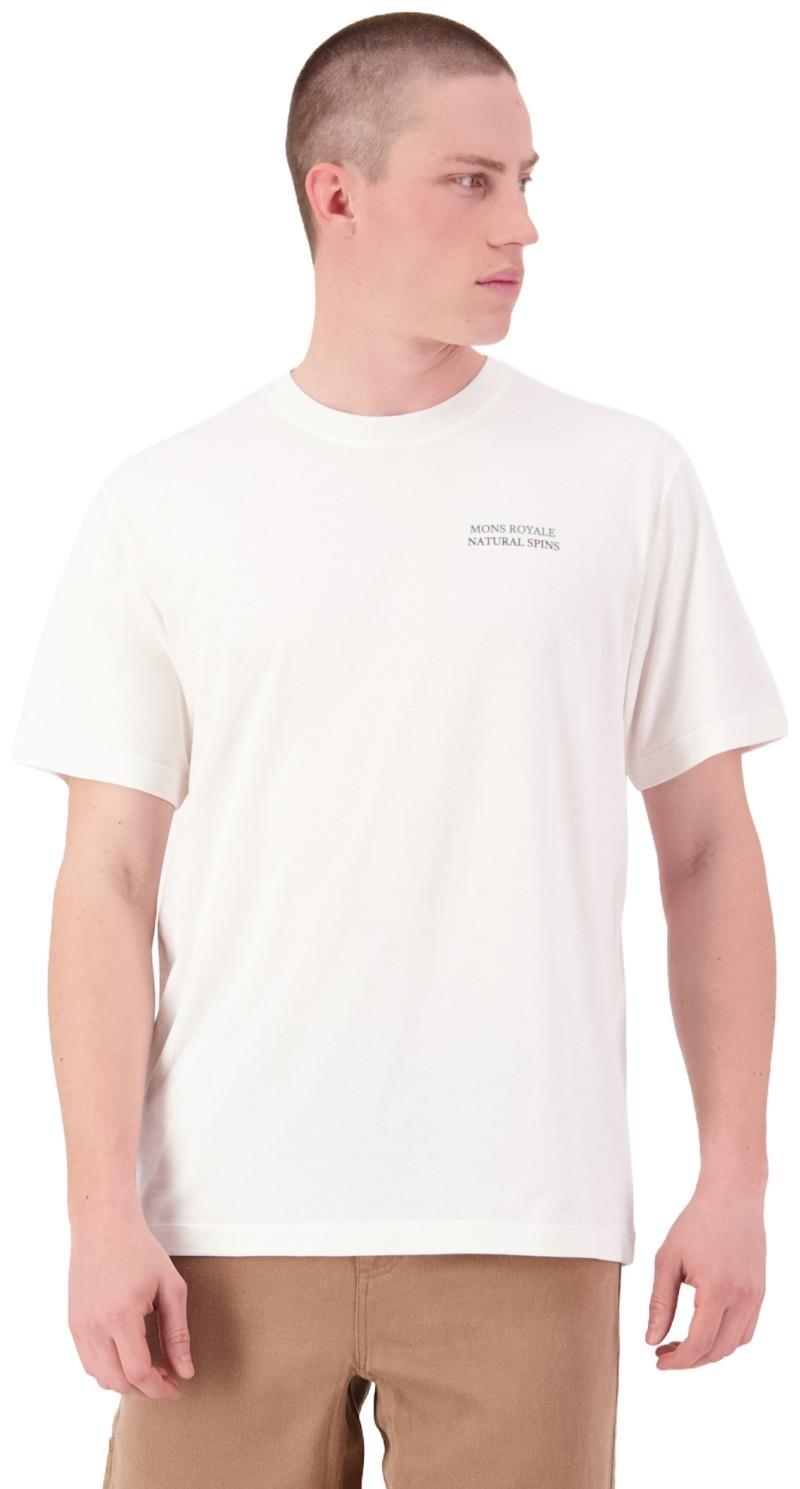 Yonder Merino Organic Cotton T-Shirt - AOP - Mens - vintage white 1