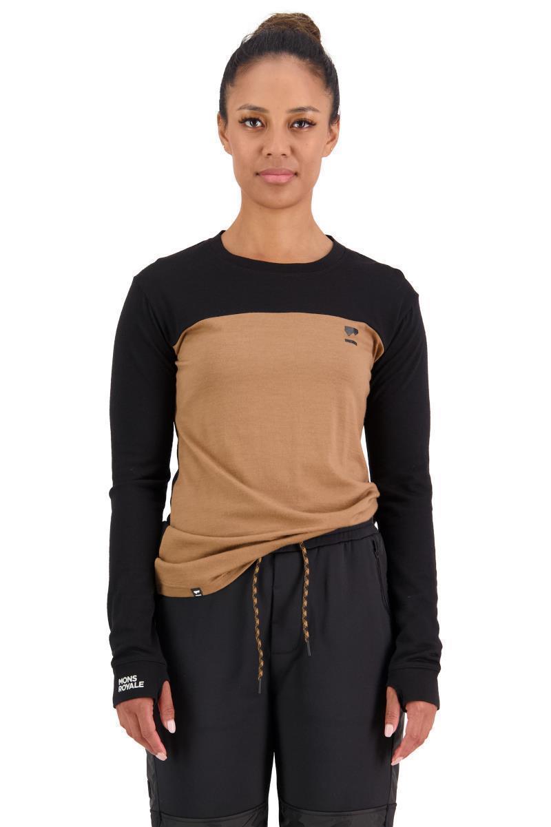 Yotei Merino LS - Womens - Black / Toffee 2