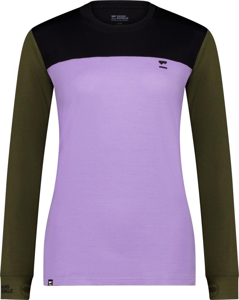 Yotei Merino LS - Womens - lupin / dark olive / black 1