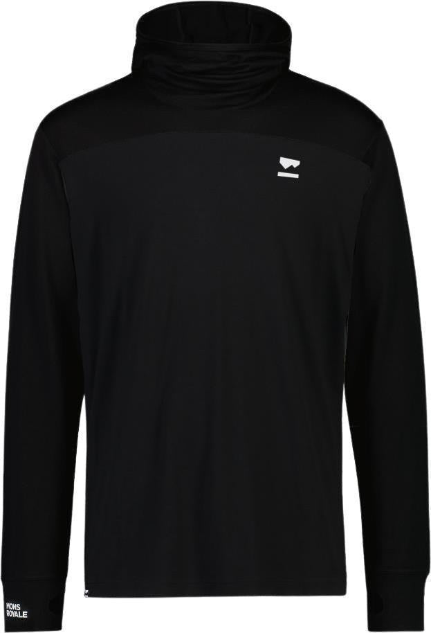 Yotei Merino Powder Hood LS - Mens - Black 2