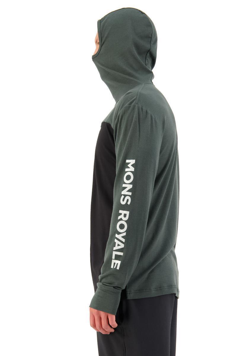 Yotei Powder Hood LS - Horizontal Logo - Mens - rosin / black 1