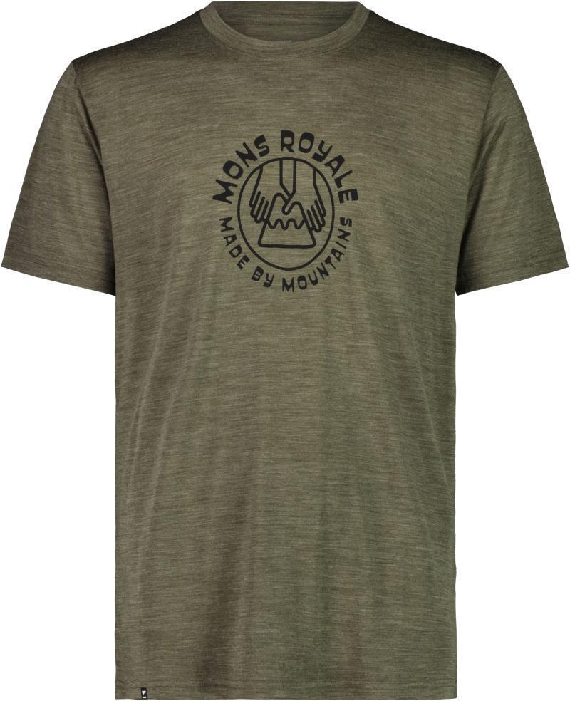 Zephyr Merino Cool T-Shirt - Mt Hands - Mens - Olive 1