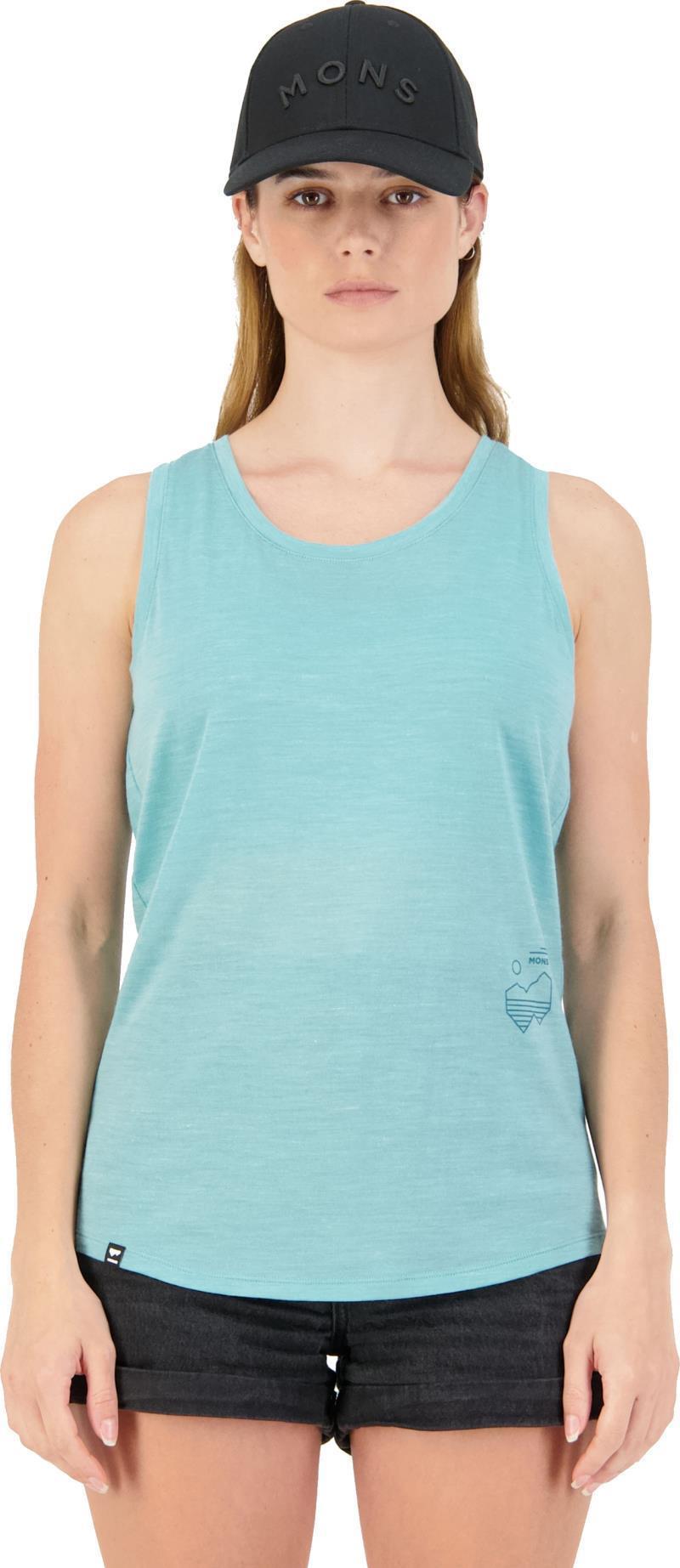 Zephyr Merino Cool Tank - Mtn Art - Womens - Sage 2
