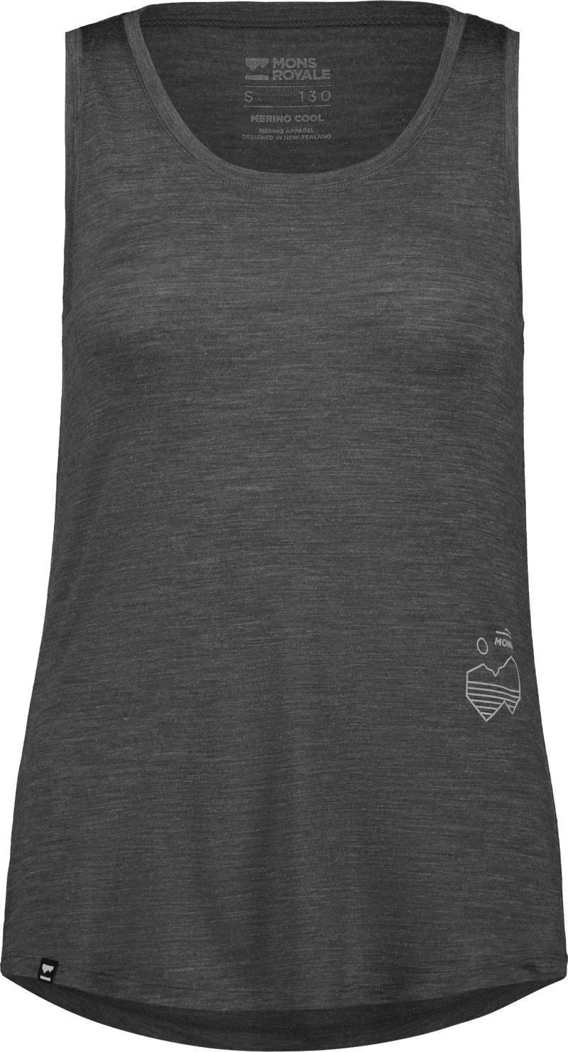 Zephyr Merino Cool Tank - Mtn Art - Womens - Smoke 1