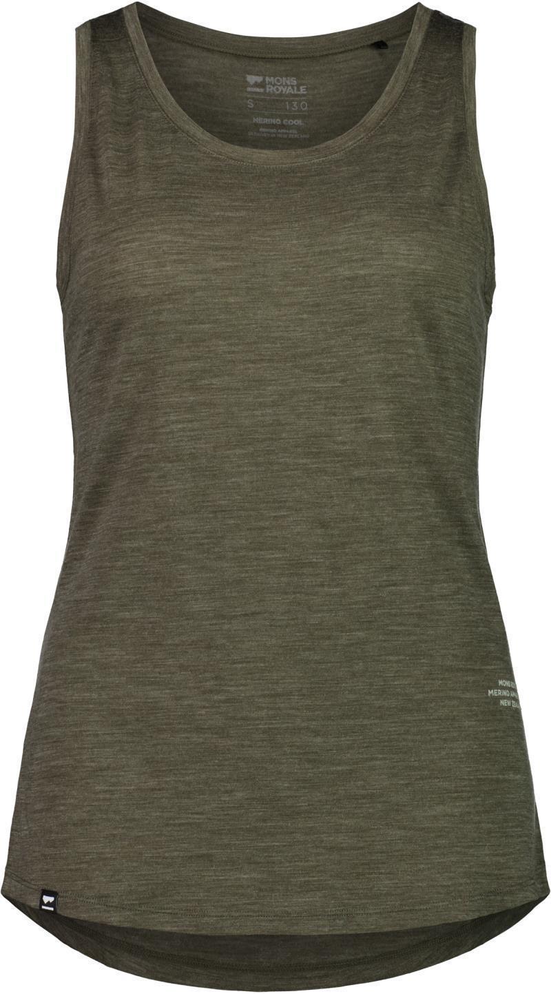 Zephyr Merino Cool Tank - Womens - Olive 1