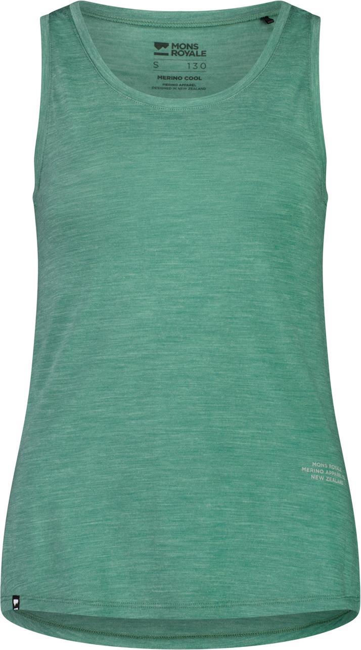 Zephyr Merino Cool Tank - Womens - Smokey Green 1