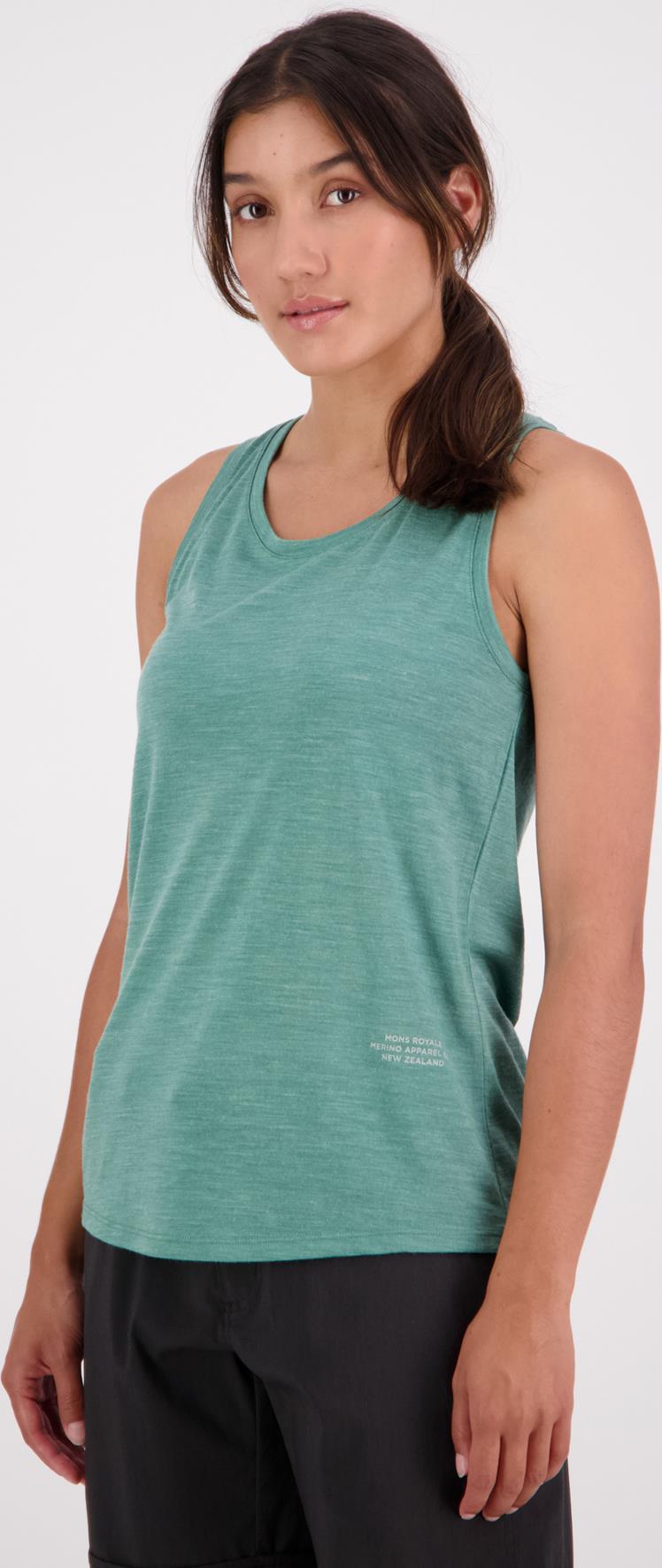 Zephyr Merino Cool Tank - Womens - Smokey Green 2