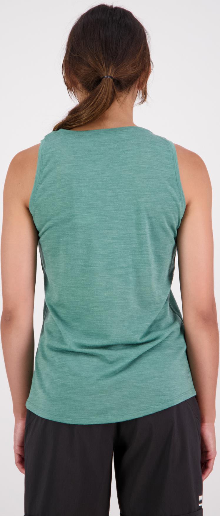 Zephyr Merino Cool Tank - Womens - Smokey Green 3