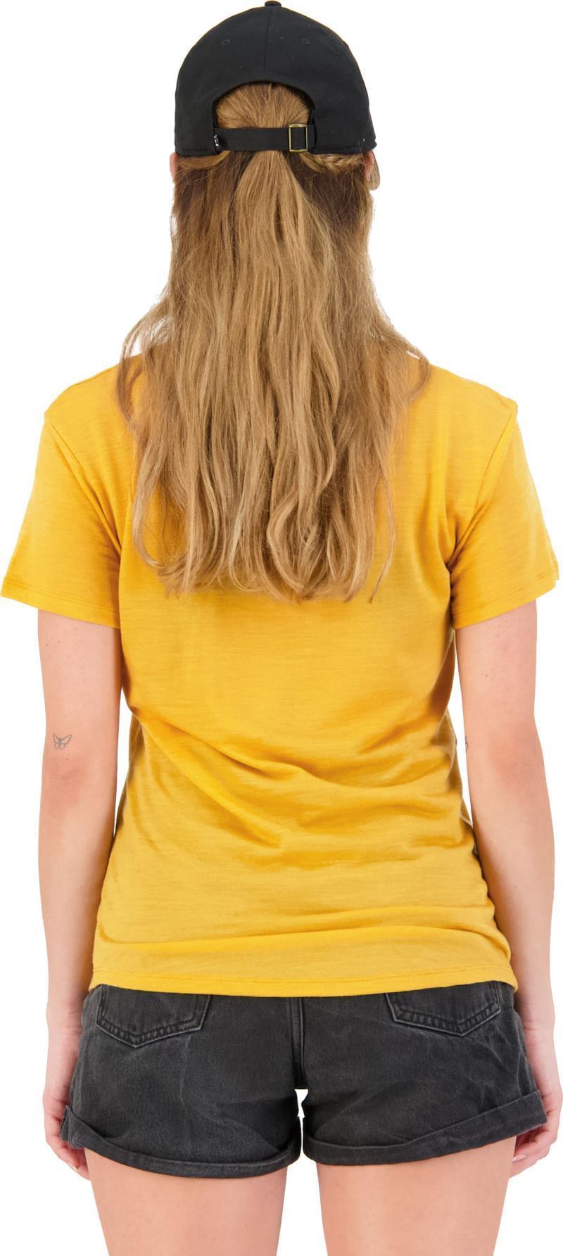 Zephyr Merino Cool Tee - Mtn Art - Womens - gold 1