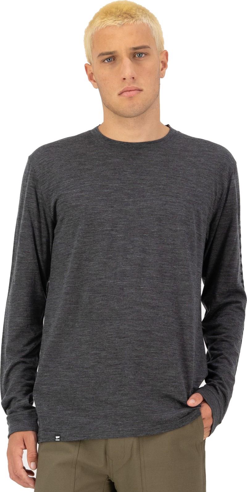 Zephyr Merino Tencel LS - Mens - smoke 1