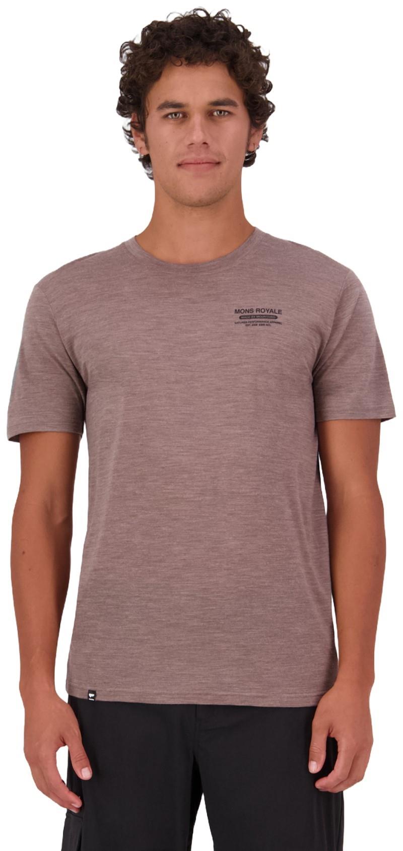 Zephyr Merino Tencel T-Shirt - Mens - chestnut 1