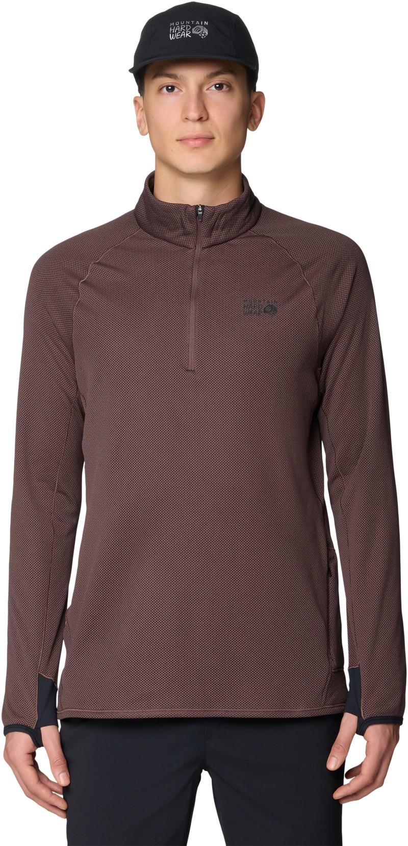 AirMesh Half Zip - Mens - carob 1