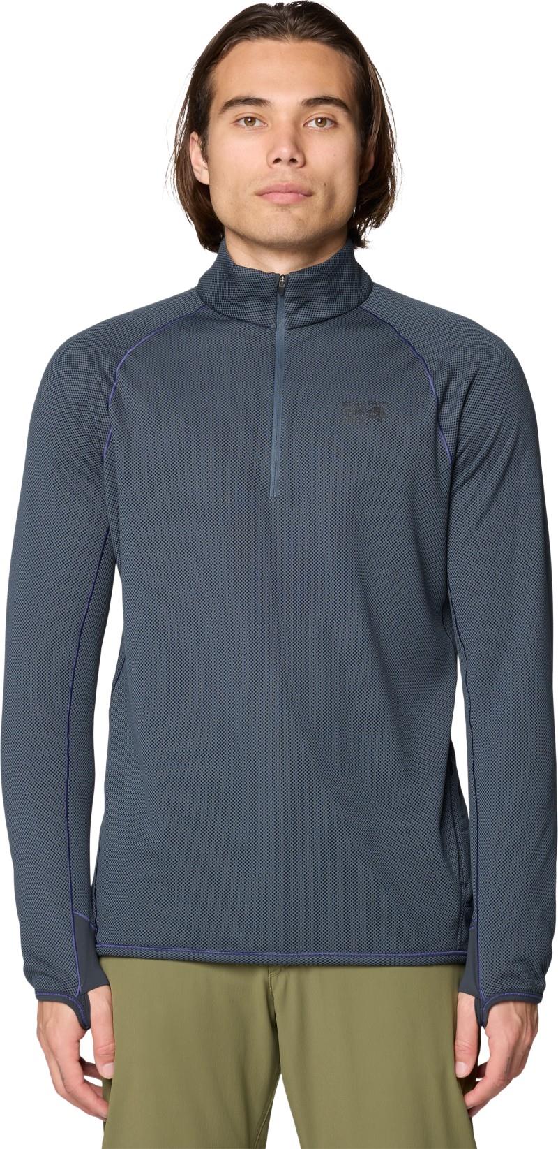AirMesh Half Zip - Mens - moon blue 1