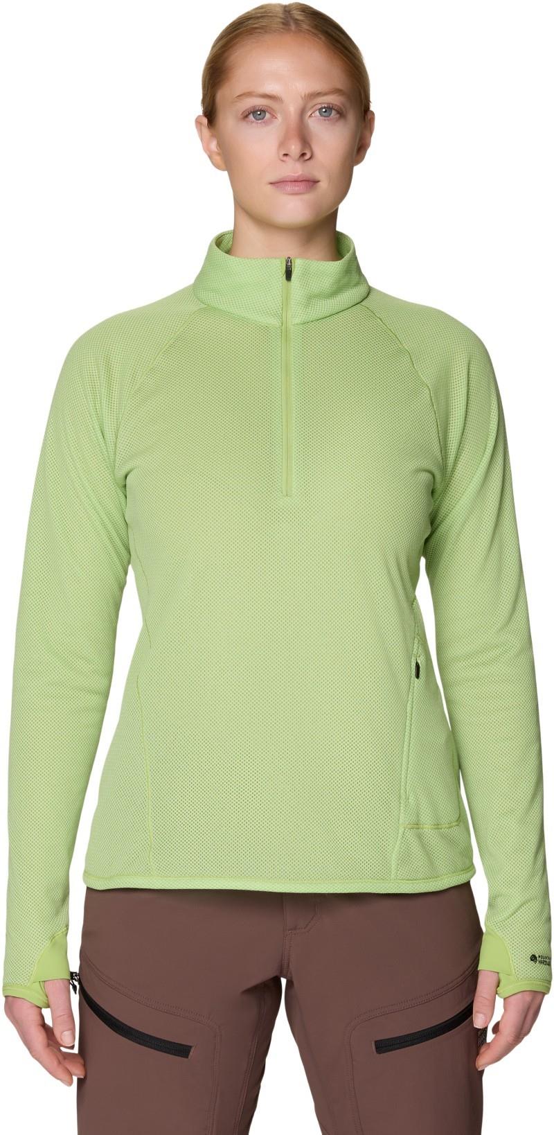 AirMesh Half Zip - Womens - bright lichen 1