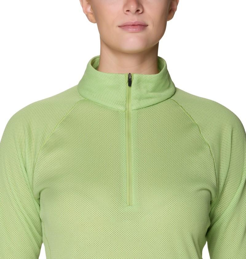 AirMesh Half Zip - Womens - bright lichen 1